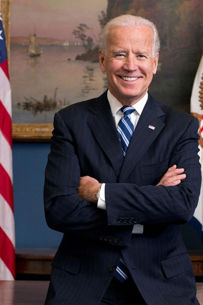 Laminated Joe Biden Official Portrait President Presidential Photo Picture Poster Dry Erase Sign 24x36