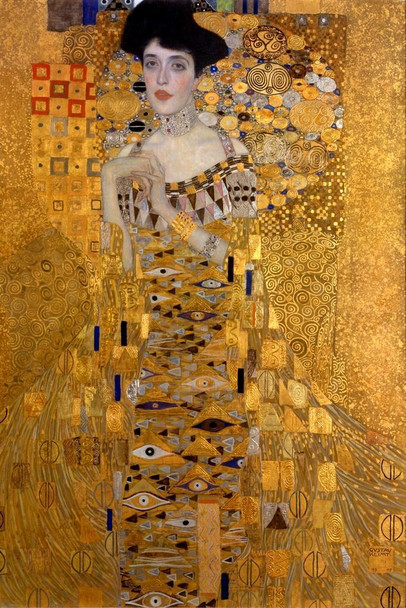Laminated Gustav Klimt The Woman In Gold Symbolist Art Nouveau Prints and Posters Gustav Klimt Wall Art Fine Art Wall Decor Nature Landscape Abstract Painting Poster Dry Erase Wall Art 24x36
