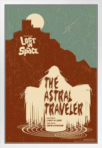 Lost In Space The Astral Traveler by Juan Ortiz Episode 58 of 83 White Wood Framed Poster 14x20