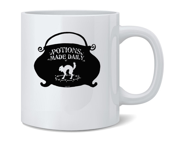 Potions Made Daily Cauldron Vintage Halloween Mug 12oz