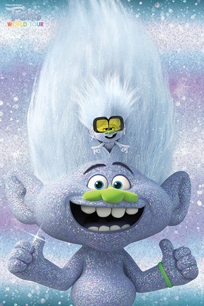 Trolls World Tour Guy Diamond and Tiny Characters Animated Movie 2020 Cool Wall Art Print Poster 24x36