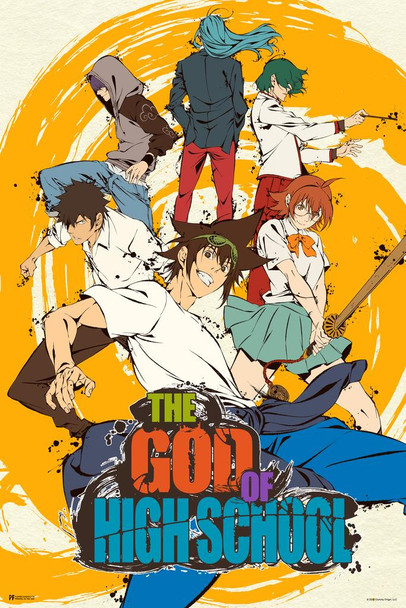 Laminated The God of High School Teaser Anime Series Crunchyroll Webtoon God of Highschool Poster Manga Jin Mori Anime Poster Bedroom Decor Manhwa GOHS Anime Merchandise Poster Dry Erase Sign 12x18