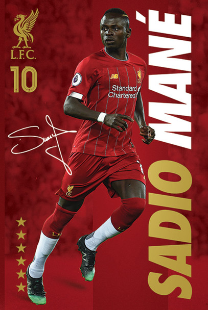 Liverpool FC (Sadio Mane) Cool Wall Decor Art Print Poster 24x36