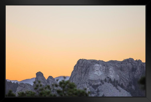 Mount Rushmore National Memorial Black Hills South Dakota Photo Photograph Art Print Stand or Hang Wood Frame Display Poster Print 13x9