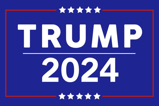 Donald Trump 2024 President Reeclect Re Election Campaign Make America Great Again Keep America Great Trump Flag American Sign Trump Merchandise MAGA 2024 Stretched Canvas Art Wall Decor 16x24