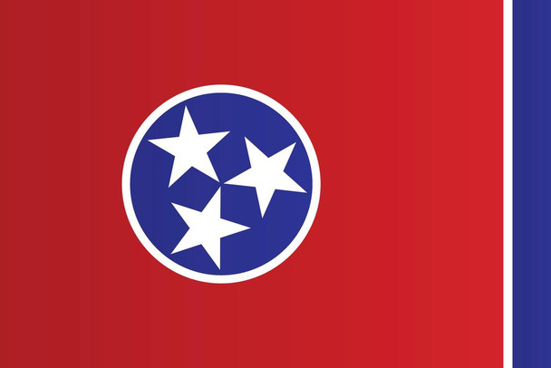 Tennessee State Flag Nashville State Flag Country Music Education Patriotic Posters American Flag Poster of Flags for Wall Decor Flags Poster US Stretched Canvas Art Wall Decor 16x24