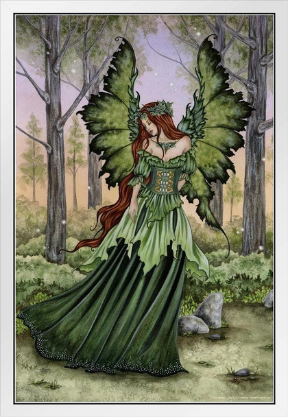 Lady of the Forest by Amy Brown White Wood Framed Poster 14x20