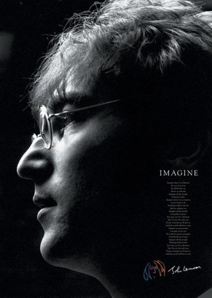 John Lennon Imagine Cool Wall Art Poster 24x36