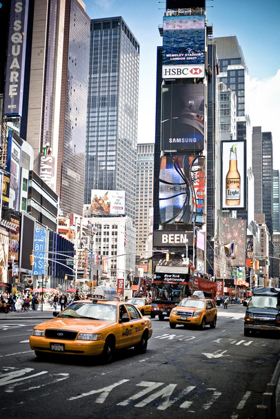 Time Square Midtown Manhattan New York City NYC Photo Photograph Cool Wall Art Print Poster 12x18