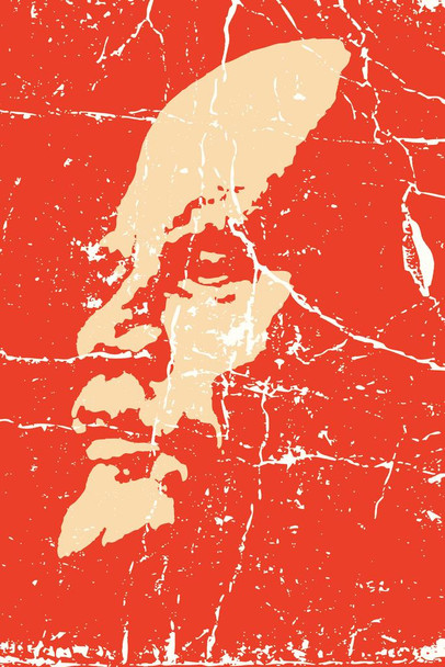 Vladimir Lenin Soviet Communist Bolshevik Revolution 1917 Poster Russia Russian Revolutionary Politician Leader Stretched Canvas Art Wall Decor 16x24