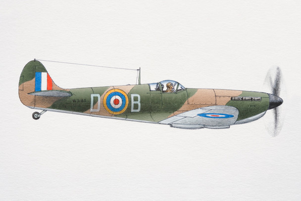 1939 Supermarine Spitfire World War II Plane Cool Wall Decor Art Print Poster 12x18