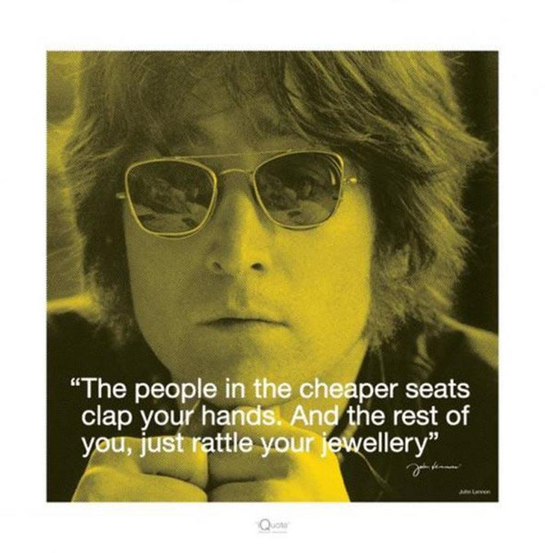 John Lennon Clap Your Hands iQuote Poster 15.75x15.75 inch