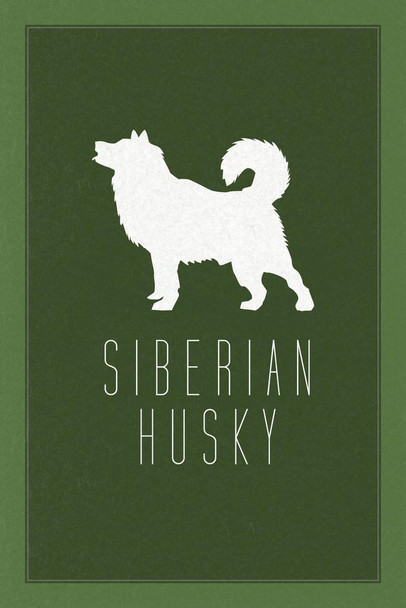 Dogs Siberian Husky Green Dog Posters For Wall Funny Dog Wall Art Dog Wall Decor Dog Posters For Kids Bedroom Animal Wall Poster Cute Animal Posters Stretched Canvas Art Wall Decor 16x24