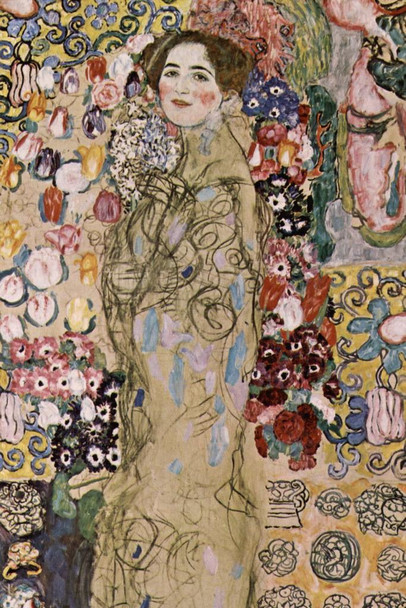 Gustav Klimt Frauenbildnis Ria Munk Art Nouveau Prints and Posters Gustav Klimt Canvas Wall Art Fine Art Wall Decor Women Landscape Abstract Painting Stretched Canvas Art Wall Decor 16x24