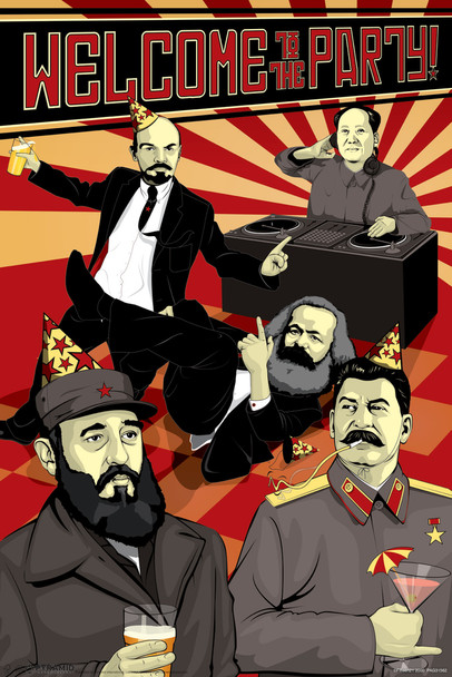Welcome To The Party Communist Leaders Cool Wall Decor Art Print Poster 12x18