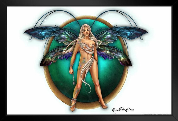 Iridescence Faery by Renee Biertempfel Fairy Fantasy Art Print Stand or Hang Wood Frame Display Poster Print 9x13