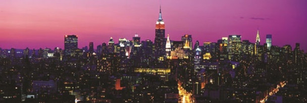 New York Skyline Photo Art Print Giant Cool Wall Decor Art Print Poster 21x62