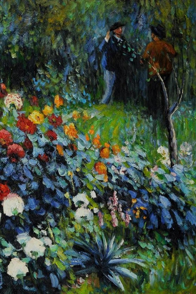 Pierre Auguste Renoir The Garden In The Rue Cortot Realism Romantic Artwork Renoir Canvas Wall Art French Impressionist Art Posters Wall Decor Landscape Posters Stretched Canvas Art Wall Decor 16x24