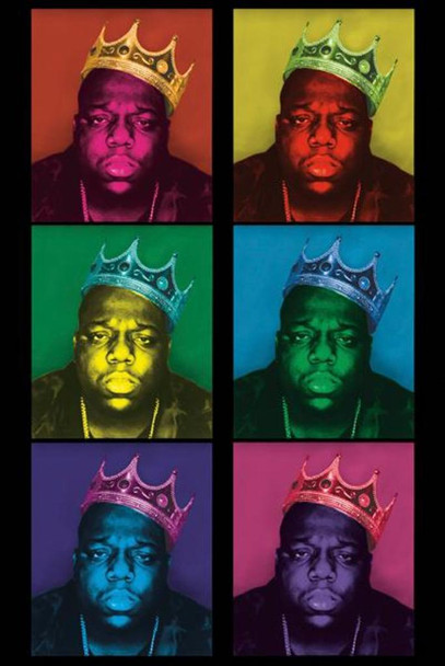 Notorious BIG King Pop Art UV Black Light Blacklight Poster 24x36