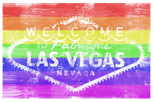 Welcome to Fabulous Las Vegas Gay Pride LGBT Rainbow Cool Wall Decor Art Print Poster 18x12