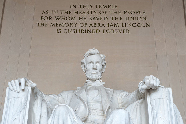 Lincoln Statue Abraham Lincoln Memorial in Washington D.C. Cool Wall Decor Art Print Poster 12x18