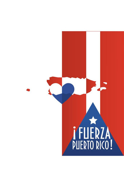 Puerto Rico Relief Recovery Hurricane Maria Stretched Canvas Wall Art 16x24 inch
