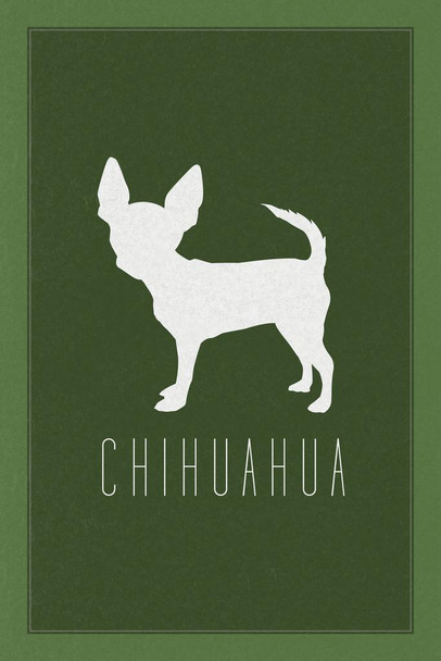 Dogs Chihuahua Green Dog Posters For Wall Funny Dog Wall Art Dog Wall Decor Dog Posters For Kids Bedroom Animal Wall Poster Cute Animal Posters Stretched Canvas Art Wall Decor 16x24