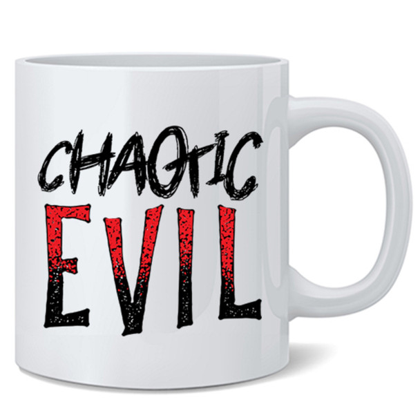 Chaotic Evil Roleplaying Game Alignment RPG Gamer Mug 12oz