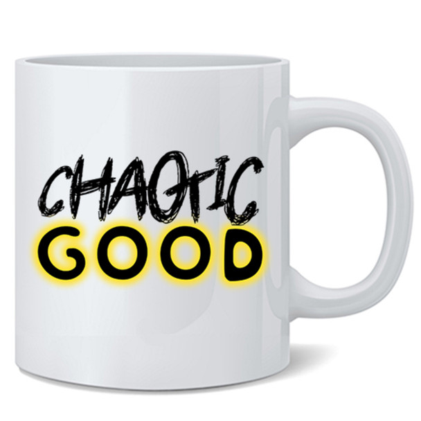 Chaotic Good Roleplaying Game Alignment RPG Gamer Funny Cool Ceramic Coffee Mug Tea Cup Fun Novelty 12 oz