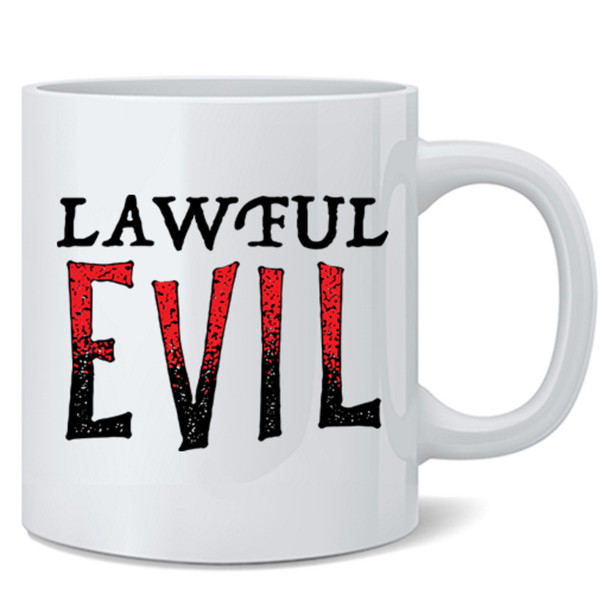 Lawful Evil Roleplaying Game Alignment RPG Gamer Mug 12oz