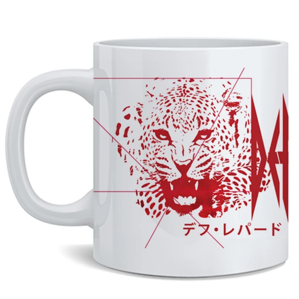 Def Leppard Japanese Logo Classic Rock Band Metal 80s Music Merchandise Ceramic Coffee Mug Tea Cup Fun Novelty 12 oz