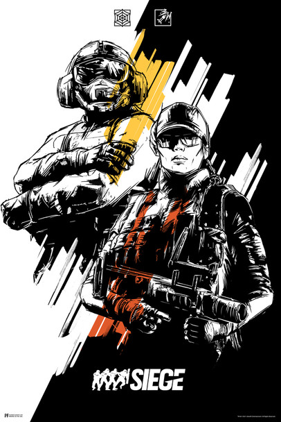 Rainbow Six Siege Merchandise Ash Jager Duo Character Video Game Video Gaming Gamer R6 Siege Tom Clancy Rainbow Six Seige Wall Art Cool Wall Decor Art Print Poster 12x18