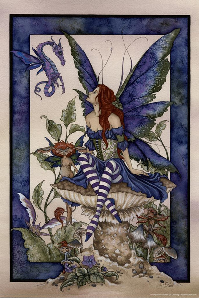 Laminated Amy Brown Fairy Core Room Decor Wall Over The Garden Poster Poster Dry Erase Wall Art 24x36