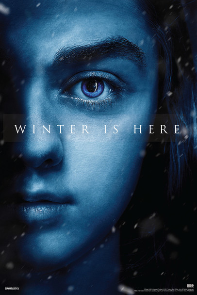 Game of Thrones Season 7 Arya Stark Winter Is Here TV Show Cool Wall Decor Art Print Poster 12x18