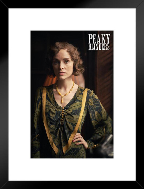 Peaky Blinders Poster Ada Shelby Peaky Blinders Merchandise Peaky Blinders Print Shelby Company Limited Tommy Television Series TV Show Sophie Rundle Matted Framed Art Wall Decor 20x26