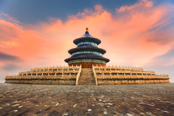 Temple of Heaven Imperial Complex Religious Buildings Beijing China Photo Photograph Cool Wall Decor Art Print Poster 12x18
