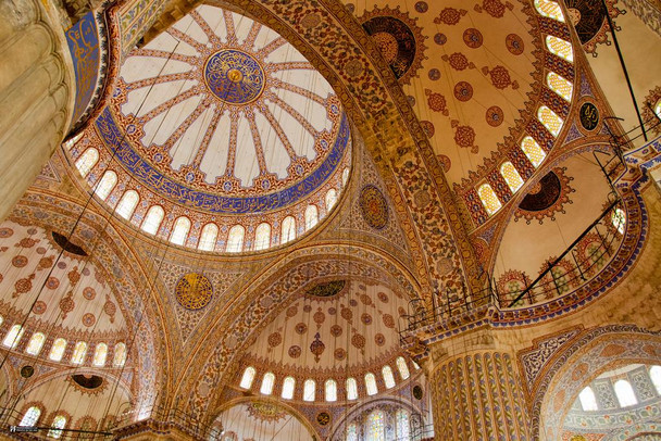 Blue Mosque Interior Istanbul Turkey Islamic Wall Art Muslim Art Islamic Wall Decor Quran Ramadan Ayatul Kursi Wall Decor Mosque Wall Art Muslim Tapestry Allah Cool Wall Decor Art Print Poster 24x36