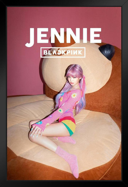 Blackpink Poster Jennie Blackpink Merchandise Kill This Love Rose Lisa Jisoo Jennie Kpop Merch Album Kpop Room Decor For Walls Official Birthday Decorations Black Wood Framed Art Poster 14x20