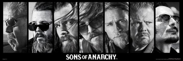 Sons of Anarchy Reaper Crew Cool Wall Art Poster 36x12 inch
