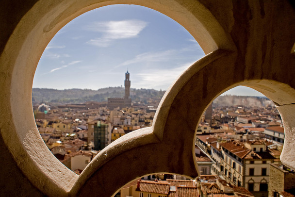 Florence Italy Through the Window Photo Photograph Cool Wall Decor Art Print Poster 18x12