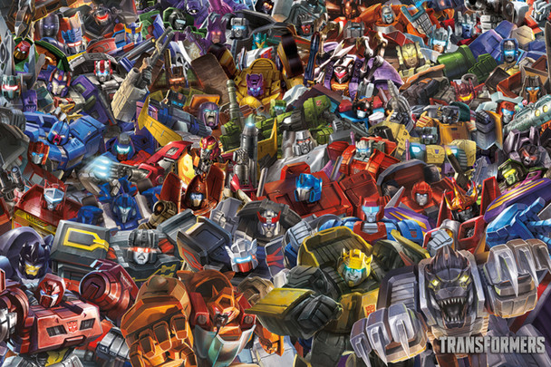 Transformers Collage TV Show Cool Wall Decor Art Print Poster 36x24