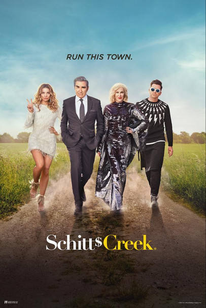 Laminated Schitts Creek Poster Season 5 Key Art TV Series 5 Official Schitts Creek Merchandise David Rose Apothecary Merchandise Rosebud Motel Moira Rose Alexis Rose Poster Dry Erase Sign 24x36