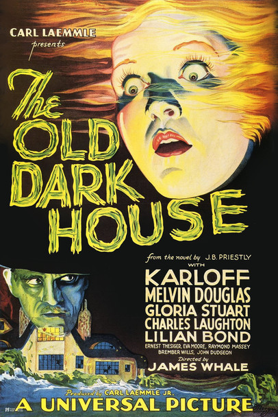 The Old Dark House Bela Lugosi Retro Vintage Horror Movie Poster Horror Movie Merchandise Horror Decor Memorabilia Spooky Scary Halloween Decorations Cool Wall Decor Art Print Poster 12x18
