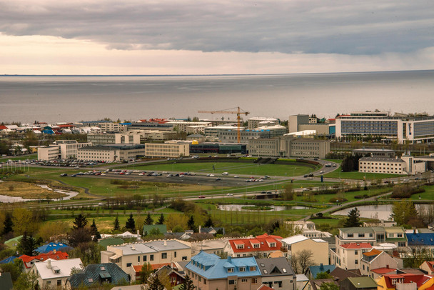 University of Iceland Reykjavik Aerial View Photo Photograph Cool Wall Decor Art Print Poster 18x12