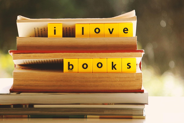 I Love Books Photo Photograph Cool Wall Art Print Poster 18x12