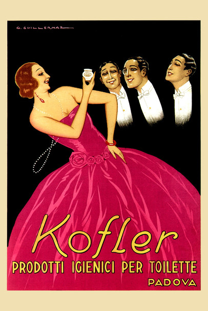 Kofler Hygiene Products Vintage Illustration Art Deco Vintage French Wall Art Nouveau 1920 French Advertising Vintage Poster Prints Art Nouveau Decor Cool Wall Decor Art Print Poster 12x18