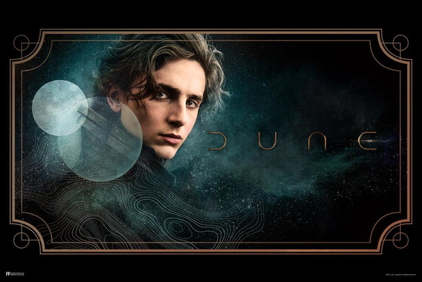 Dune Paul Atreides Sandstorm Timothee Chalamet Graphic Official Merchandise 2021 Movie Merch Denis Villeneuve Film Frank Herbert Book Series It Begins Thick Paper Sign Print Picture 8x12