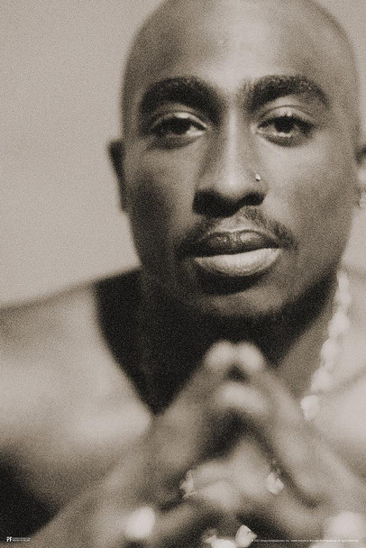 Tupac Posters 2Pac Poster Face Closeup Sepia Photo 90s Hip Hop Rapper Posters For Room Aesthetic Mid 90s 2Pac Memorabilia Rap Posters Music Merchandise Merch Cool Huge Large Giant Poster Art 36x54