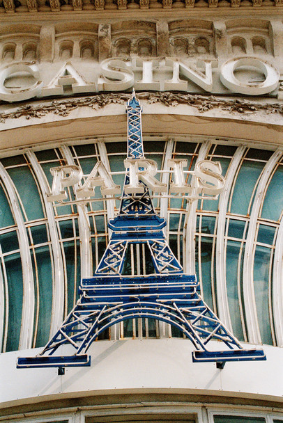 Eiffel Tower Sign Close Up Paris Hotel Casino Las Vegas Nevada Photo Photograph Cool Wall Decor Art Print Poster 12x18