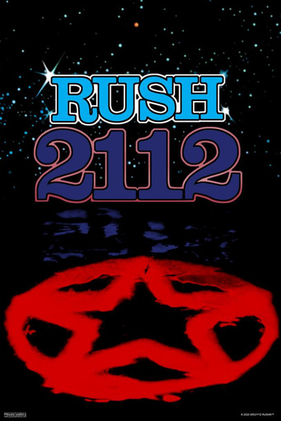 Rush 2112 Album Cover Art Retro Vintage Style Rock Band Music Stretched Canvas Art Wall Decor 16x24